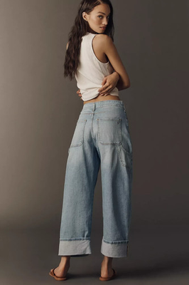 #ad Anthropologie Kayden High Rise Carpenter Barrel Jeans by Pilcro $59.00