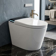 Luxury Smart Toilet with Tank,Foam Shield,Feminine Care,Auto Open/Close