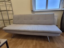 Habitat Nolan 3 Seater Fabric Sofa Bed - Colour.Natural -Collection Bermondsey 