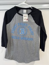 PINK Victoria's Secret UCLA Bruins Graphic Baseball Tee XS Gray Black Raglan NWT
