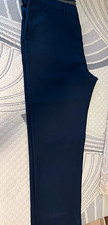 Haggar Premium Men's Black Polyester Dress Pants Classic Fit Straight 42W