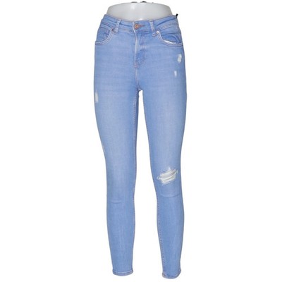 Bershka Denim, Jeans, Größe: 34, Blau, Einfarbig, Denim, Damen #kg5