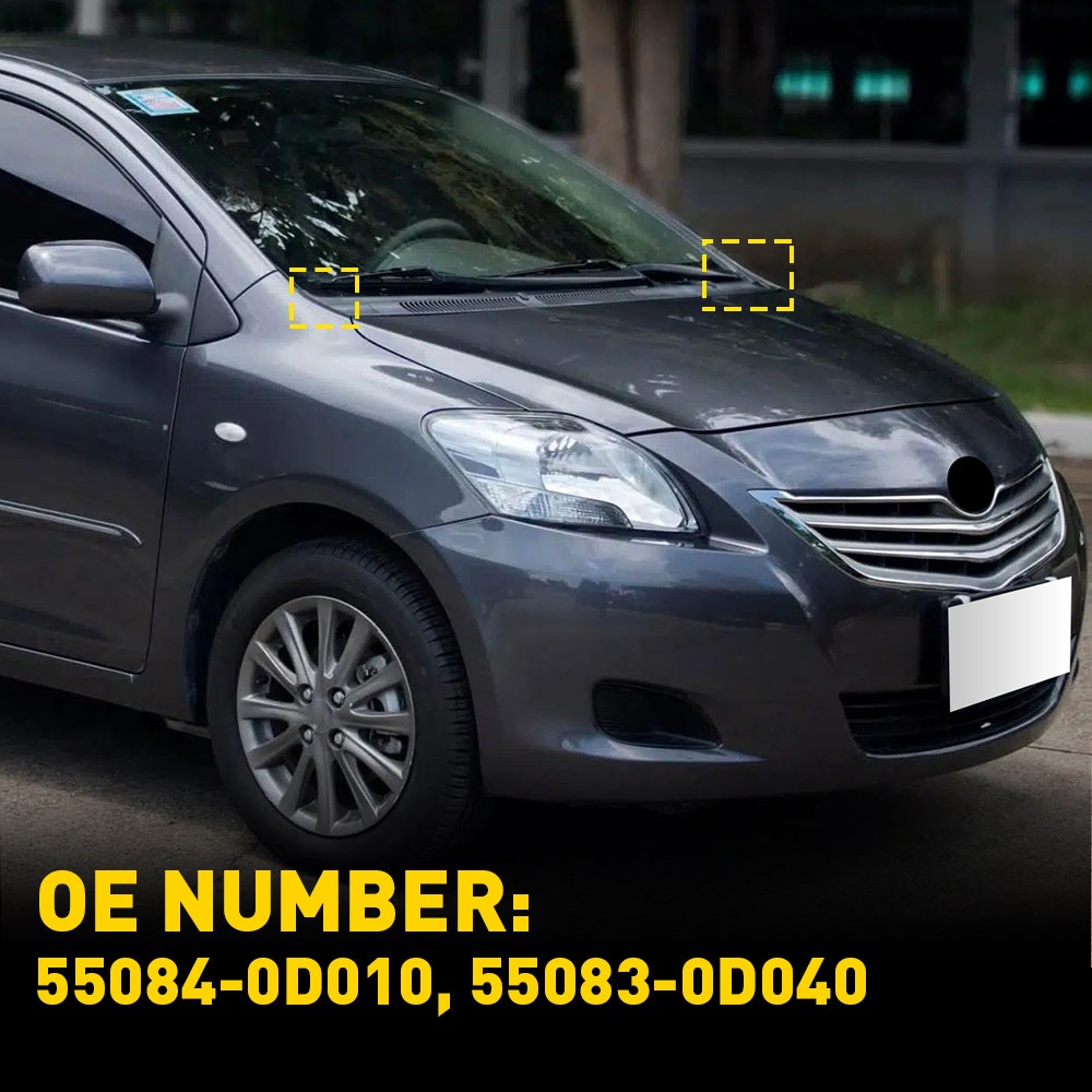 2x Windshield Side Wiper Cowl Cover Trim For Toyota Yaris 4-Door 2006-2010 09 8