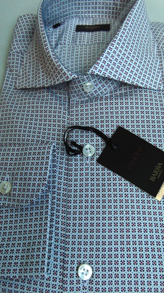 BARBA NAPOLI SARTORIA 1°LINEA CAMICIA 41 250,00  CART.  COTONE 74Pi SìB - Immagine 3 di 4