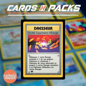 Carte Pokemon Double Suppression d'Energie 79/102 Set Base Edition 1 NM-Mint