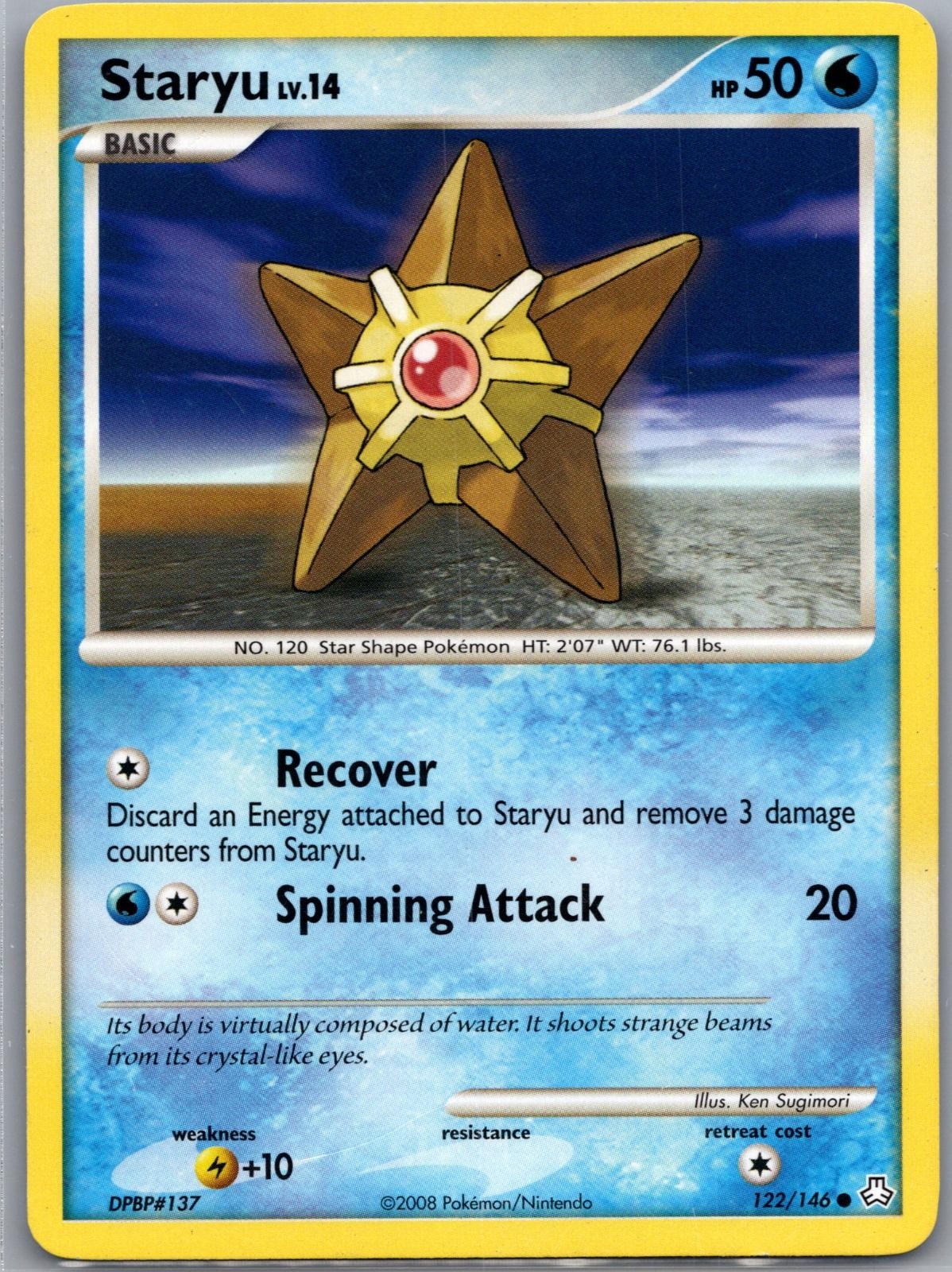 Staryu 122/146 Common Legends Awakened Pokemon Near Mint