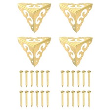 4 Pcs 30mm Decorative Box Corner Cover, Corner Protector, Gold