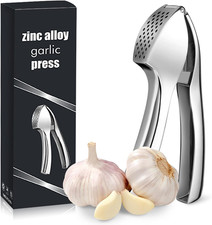 Heavy Duty Garlic Press, Premium Garlic Crusher and Mincer with Box, Strong & Du