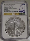 2021  W US Silver Eagle $1 Burnished NGC MS70 DC Releases Ty 2
