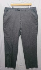 Chaps Preppy Men’s Wool Blend Flat Front Dress Pants Size 42x30 Stretchy