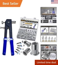 Durable Pressure Rivet Nut Tool Kit - 430 Pieces for Home and Industrial Use