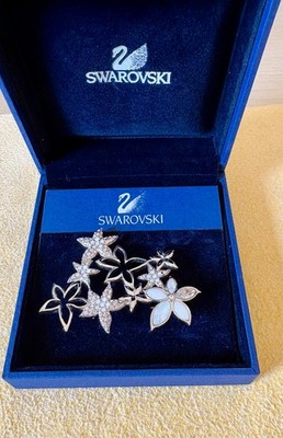 SWAROWSKI Brosche Blumen Original