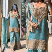 Pakistani women Party Salwar new Bollywood Indian Kameez Designer Suit Wedding