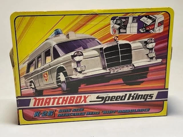 Matchbox Lesney King Size Mercedes Ambulance #K26 BOXED - Image 3 of 4
