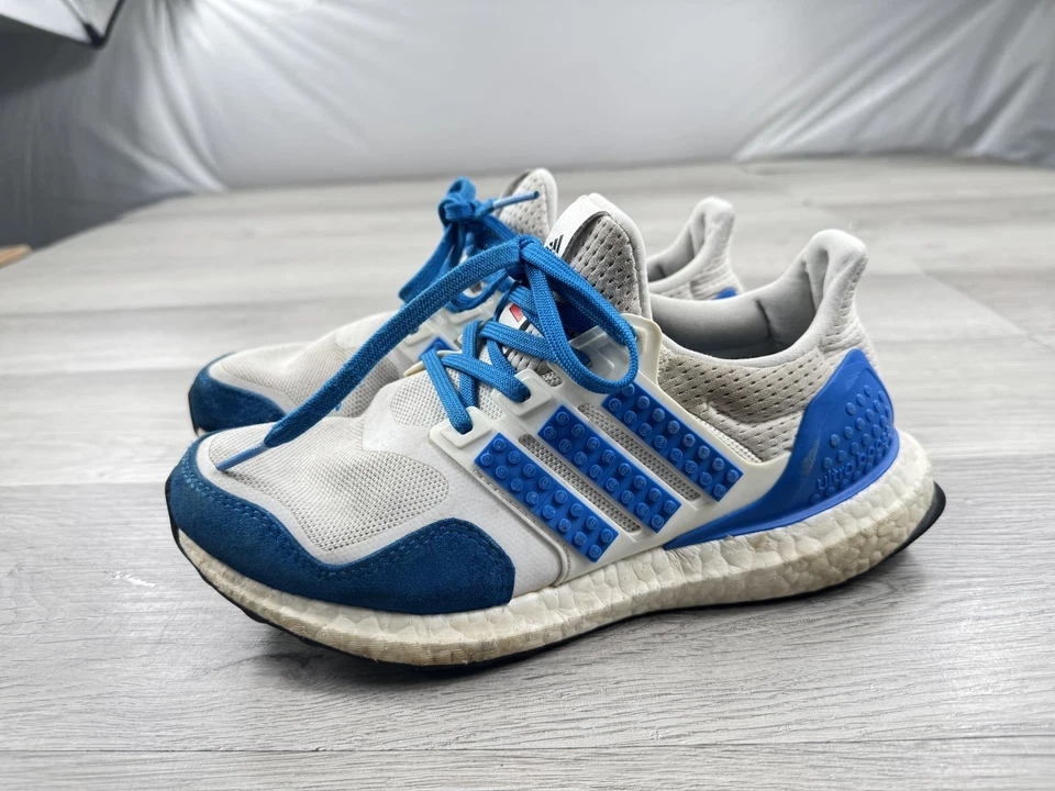 Adidas X Lego Sport J 1 Niños Jóvenes Azul Blanco Zapatos para Correr Niños Talla 4.5 Foto 2 de 4