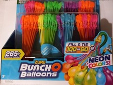 Bunch O Balloons 265 Rapid Filling Self Sealing Water Balloons - Neon
