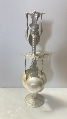 Crosby Taylor Pewter Fish Measuring Cups Spoons Stand Set | Vintage | READ DISC