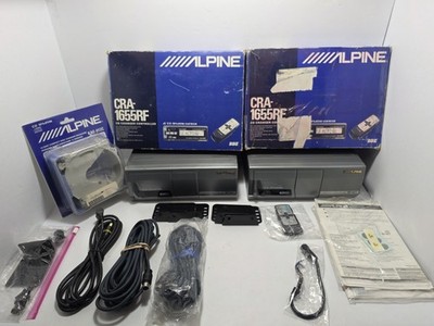 Vtg Alpine Stereo Equipment Lot For Cars See Pictures/ Description