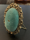Vtg Mementos Brand 4" Gilded Filigree Tabletop Pin Cushion Hollywood Regency — photo 6