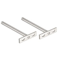 2X 5" (126mm) Invisible Floating Shelf Brackets for Shelves Hidden Blind Support