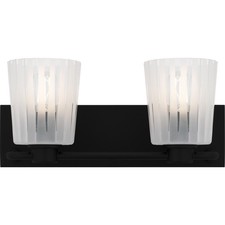 Quoizel RAY8616 Gray 2 Light 16"W Vanity Light - Black