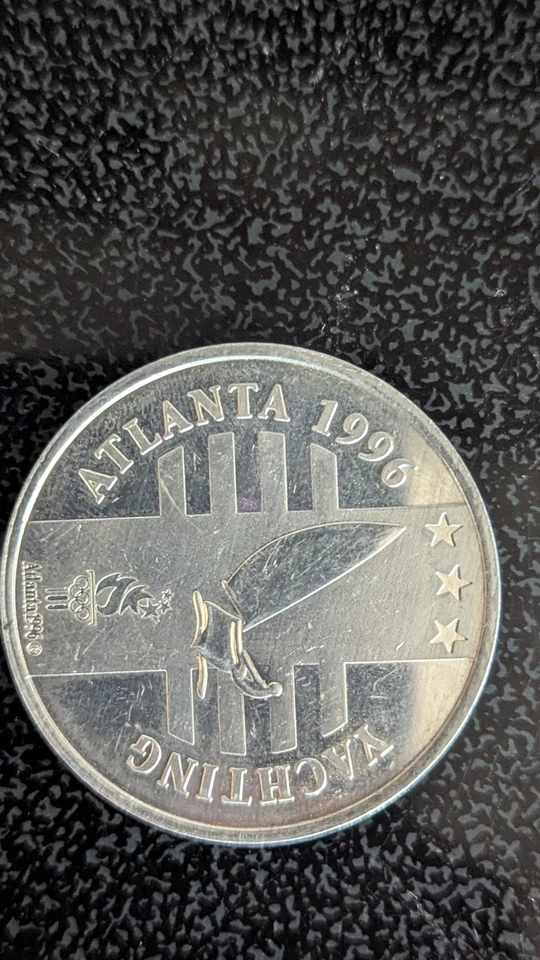 1996 Atlanta Yachting Olympics US Olympic Team General Mills Proud Sponsor Token - Image 2 of 3