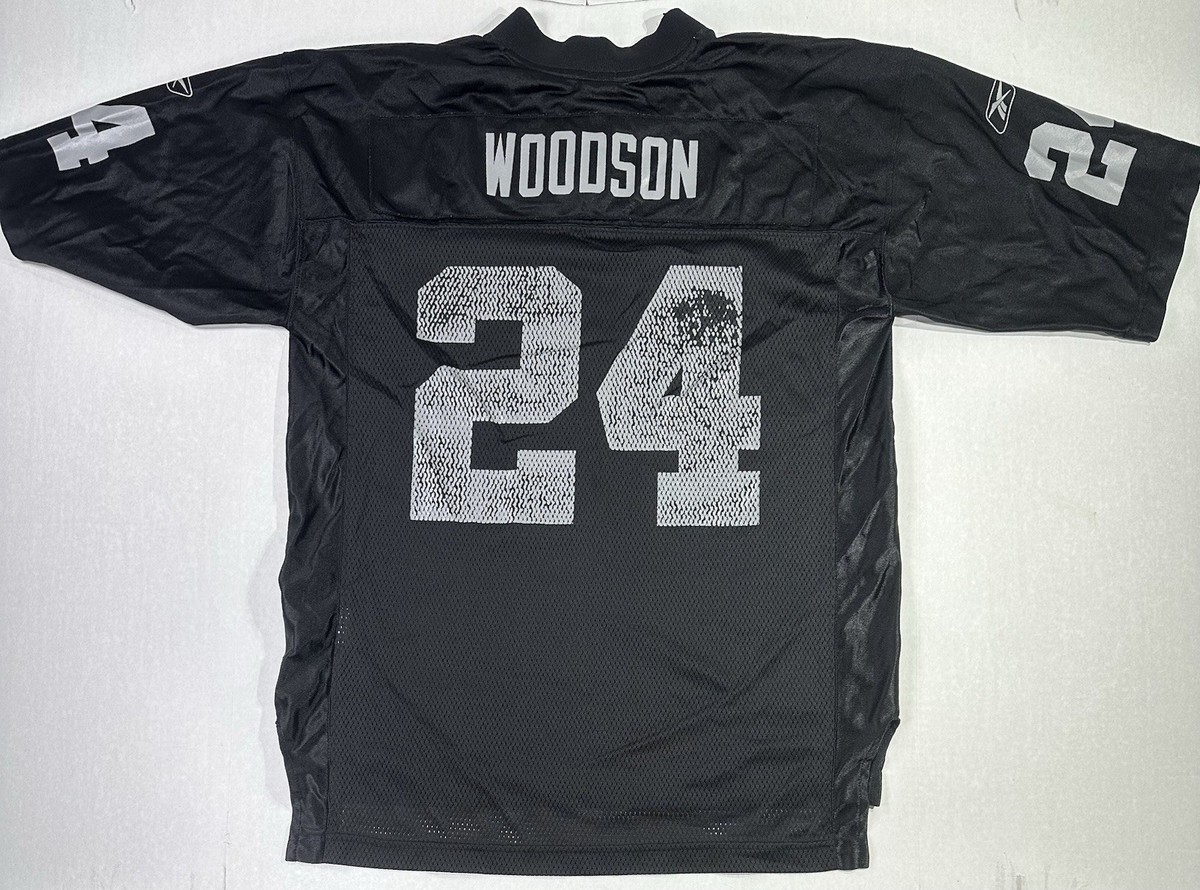 Reebok NFL レイダース 12 ステイブラー 復刻ジャージ 76年モデル Vintage Reebok NFL Equipment Oakland Raiders #24 Charles Woodson
