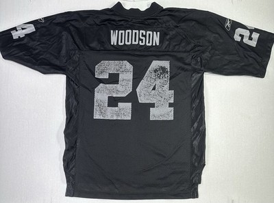 Vintage Reebok NFL Equipment Oakland Raiders #24 Charles Woodson