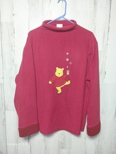 VTG Disney Store Sweatshirt Fleece Women  s XXL Winnie the Pooh Skating Red