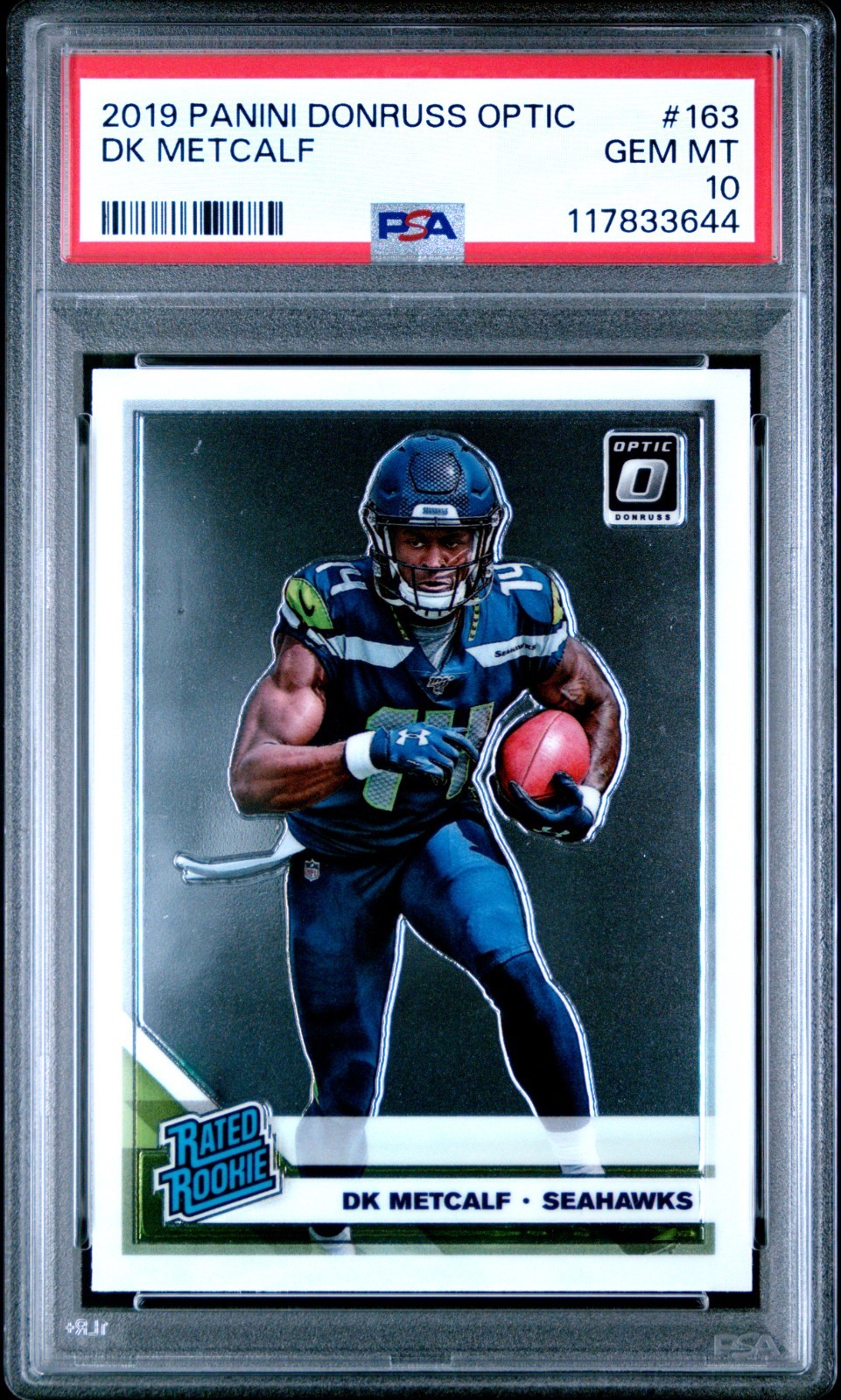 2019 Donruss Optic DK METCALF Rated Rookie #163 PSA 10 GEM MINT RC Rookie Card