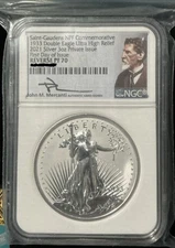 Saint Gaudens Npf Commemorative 1933 Double Eagle UHR 2021 3oz Private Issue