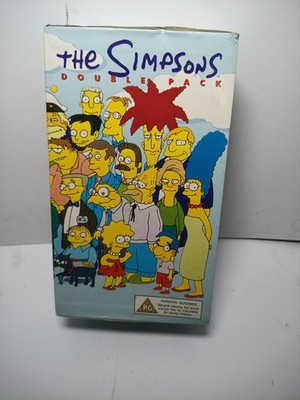 The Simpsons Double Pack VHS Springfield Murder Mysteries & Dark Secrets VGC