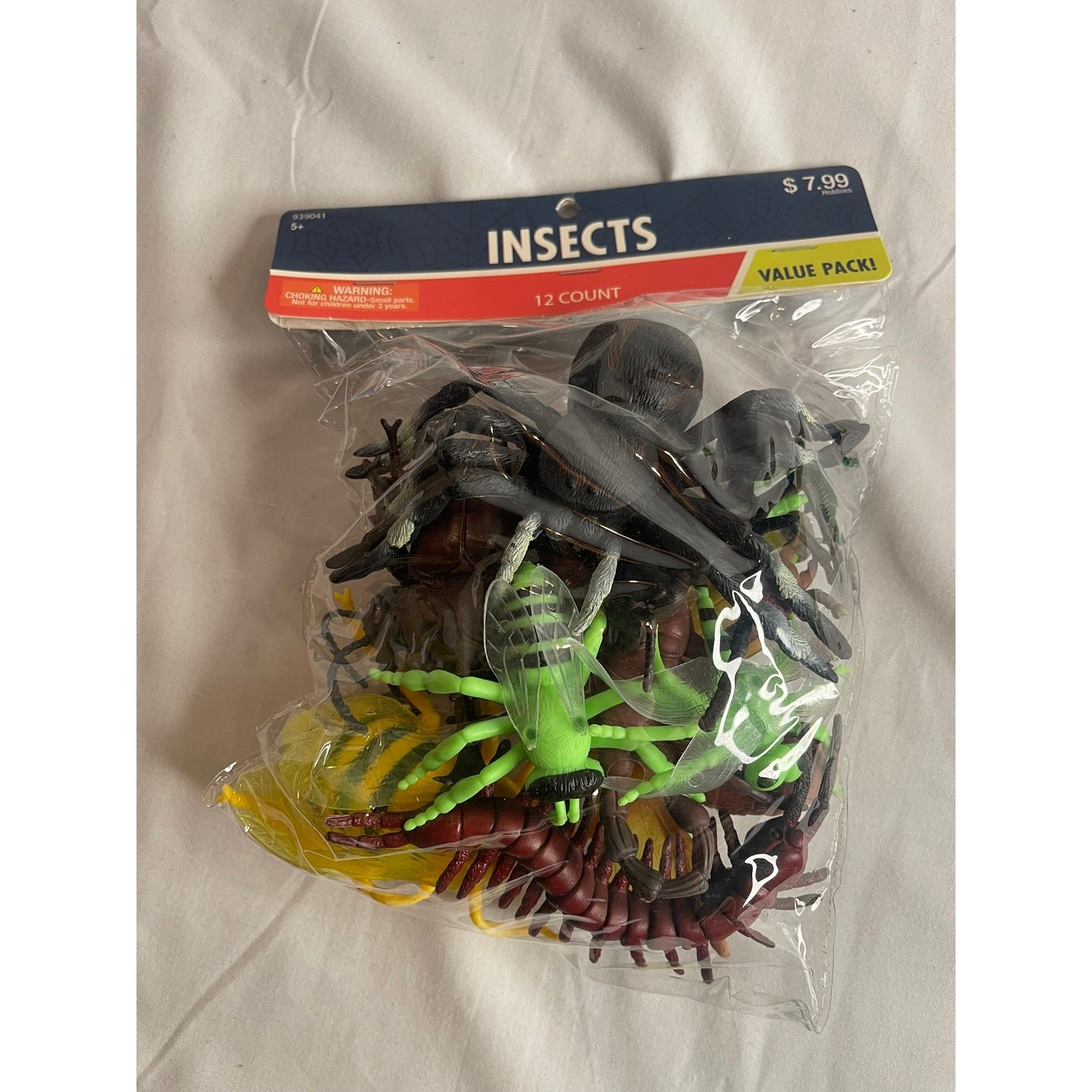 Hobby Lobby Insects Value Pack 12 Count Plastic Toy Figures Bugs