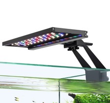 Hygger 14W Clip On Full Spectrum Aquarium LED Light Dual Timer Sunrise Sunset