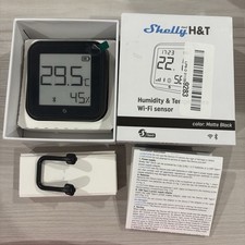 Shelly H T Gen3 Matte Black Humidity Temperature Wi-fi Sensor