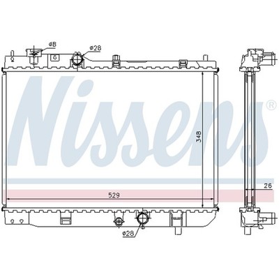 NISSENS 62431A KÜHLER WASSERKÜHLER MOTORKÜHLER RF3F15200 NEU