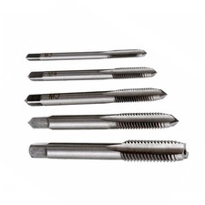 5Pcs Durable Hss Machine Screw Plug Tap Set Spiral Point Metric for Machinery
