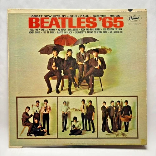 The Beatles / Beatles '65 - 1964 MONO Vinyl LP - Good - TESTED - T2228