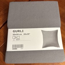 IKEA GURLI Cushion Cover, Dark Grey, 50x50 cm, 20x20", 100 Cotton, Brand NEW