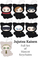 Porte-clés mascotte en peluche Jujutsu Kaisen 7 pièces ensemble complet jouet...
