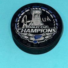 IVAN BARBASHEV Signed BLUES 2019 STANLEY CUP CHAMPS Puck Beckett (BAS)