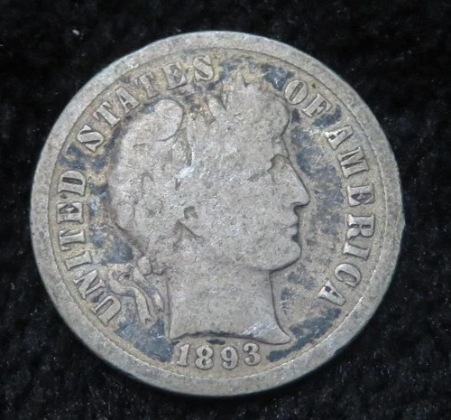 1893-S Barber Dime * Harder Date to Find * 90% Silver * 5902
