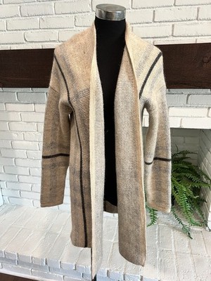 Vintage Gemelli Sweater Womens Medium Mohair Wool Plaid Preppy Classi Knit Italy
