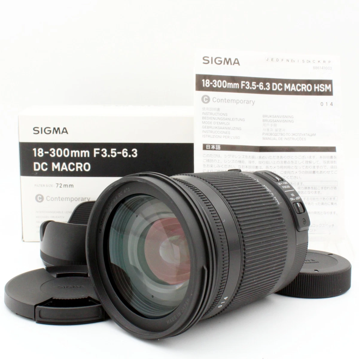 Objetivo Sigma 18-300 Mm F3.5-6.3 DC Macro OS HSM Contemporary Para Nikon Usb Dock