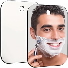 Acrylic Suction Shower Mirror Portable Bathroom Shaving Makeup Mirror