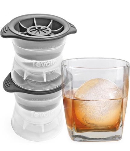2pack Tovolo Craft Ice Molds Baseball 2.5in Ice Spheres Whiskey Drinks Stackable