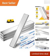 Heavy Duty Neodymium Magnets with Strong Adhesive Perfect for Crafts, 4 Pack