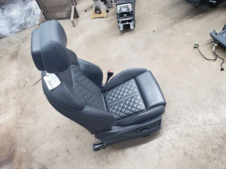 Asiento delantero derecho 22 AUDI SQ5 negro EL Power memoria térmica blanco sitch deportivo Foto 2 de 4