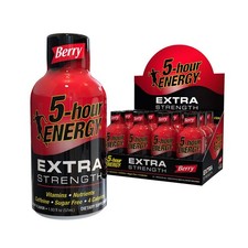 5-hour ENERGY  EXTRA Strength  Berry Flavor 1.93 fl oz  12 Count Pack - NEW