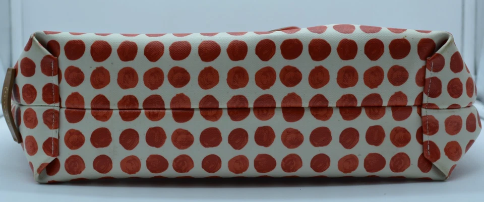 COACH Orange Coated Canvas & Leather Painted Dot Tote Satchel Bag #29432 Handbag - Image 3 of 4